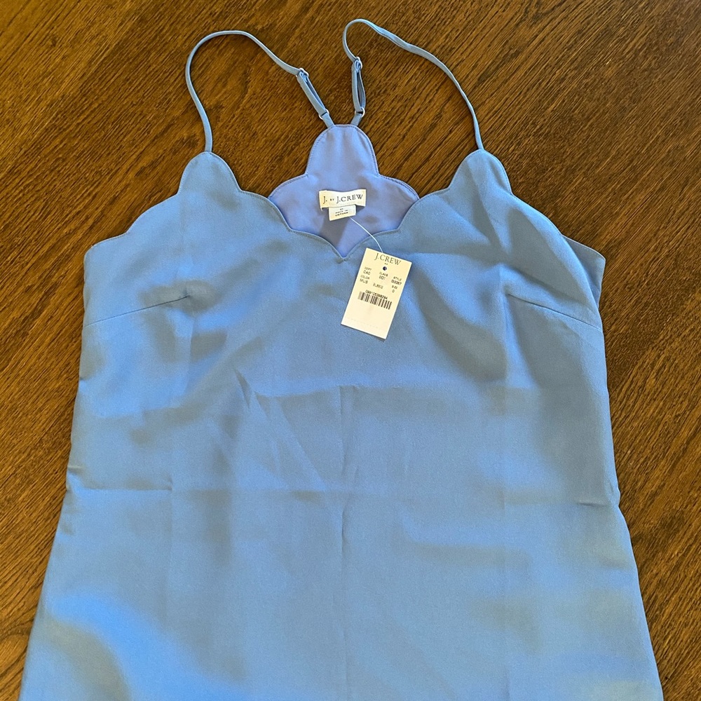 JCrew Factory Scalloped Tank NWT